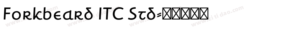 Forkbeard ITC Std字体转换